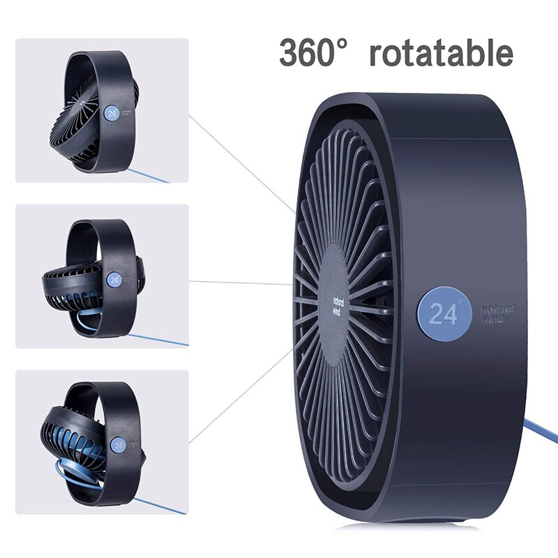 Ultra-Quiet Rotatable Mini USB Fan