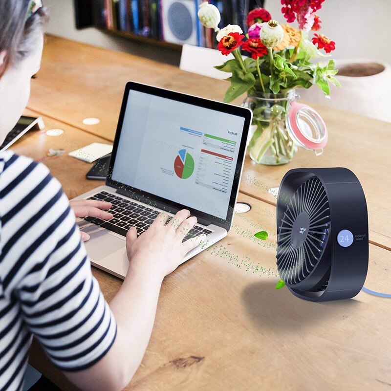 Ultra-Quiet Rotatable Mini USB Fan