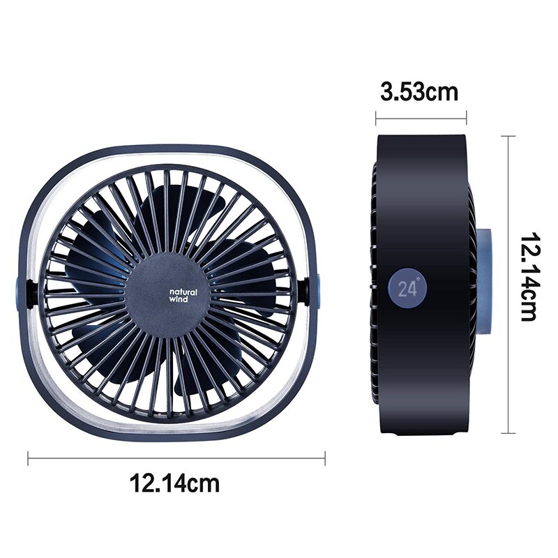 Ultra-Quiet Rotatable Mini USB Fan