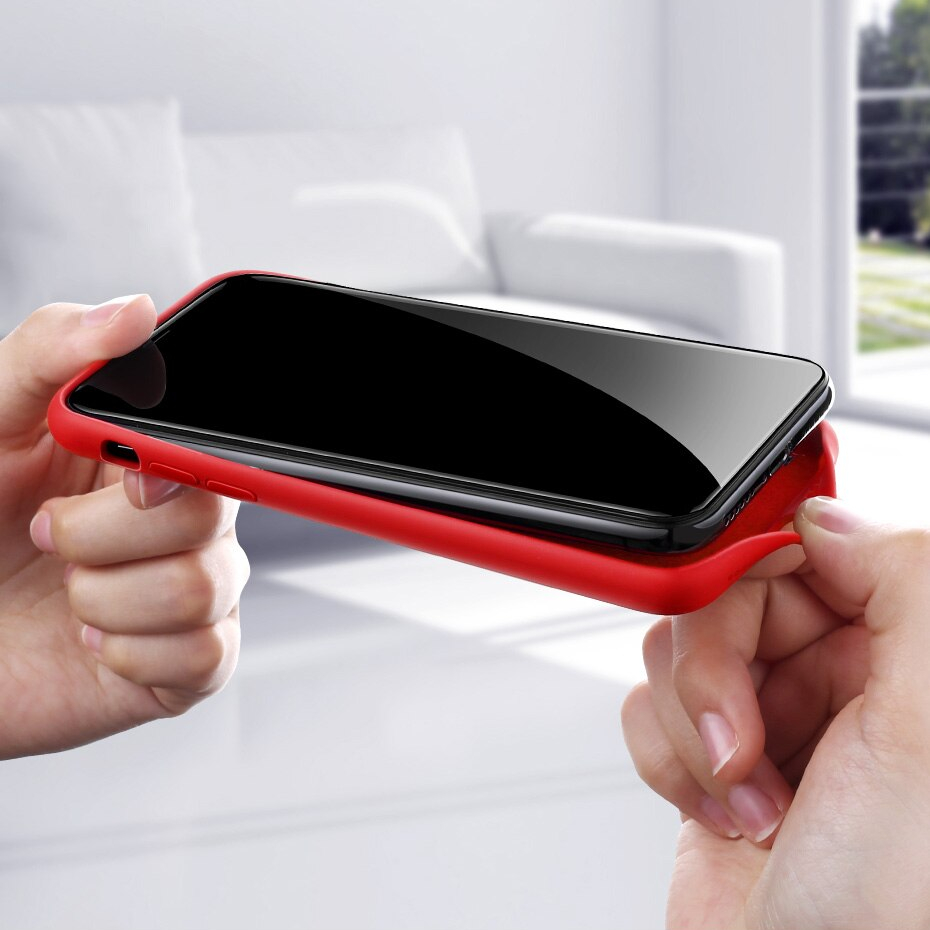 Solid Color Case for iPhone with Microfiber Lining