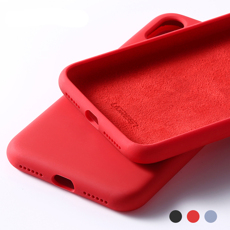 Solid Color Case for iPhone with Microfiber Lining