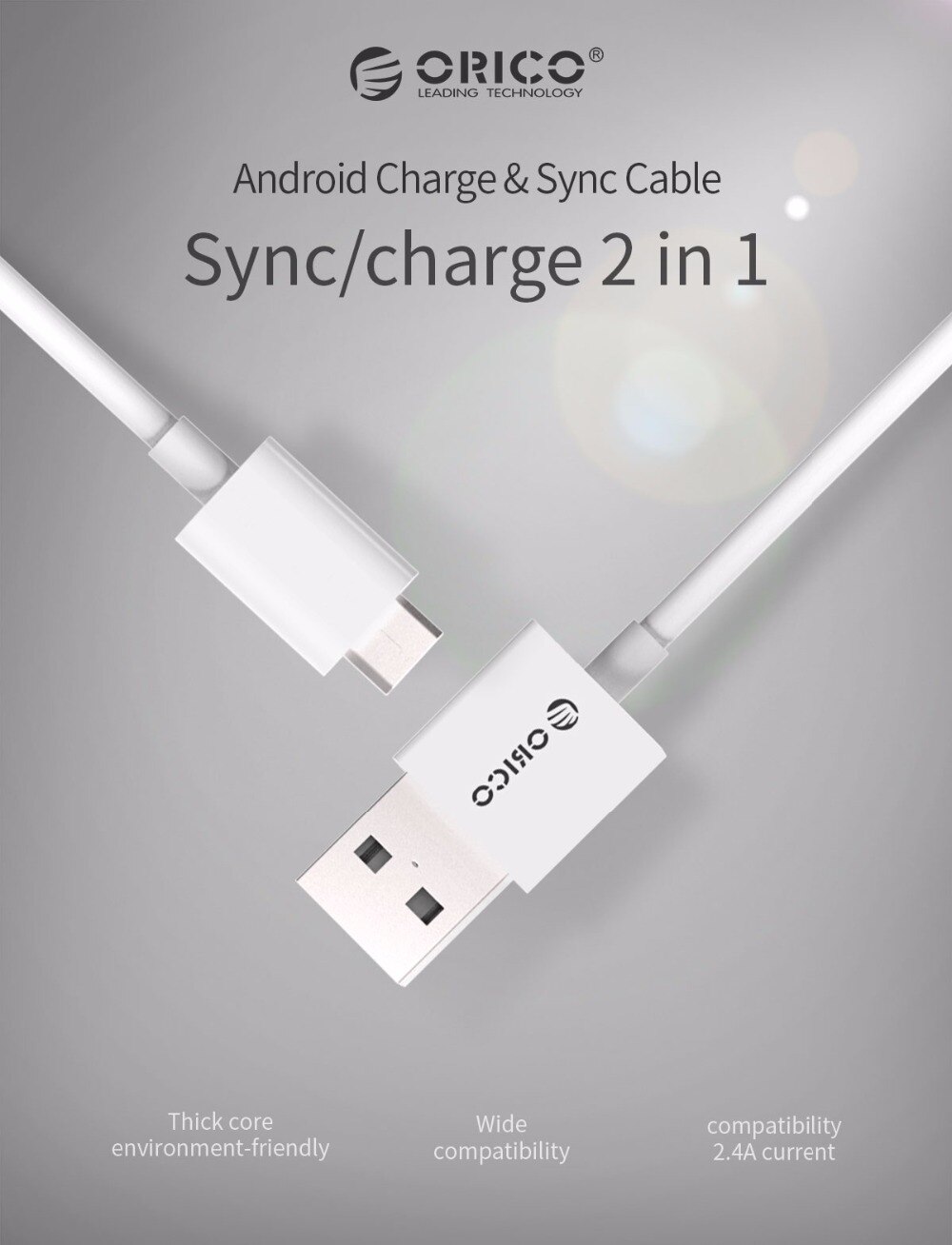 Fast Charging 2.0 Micro USB Charging Cable