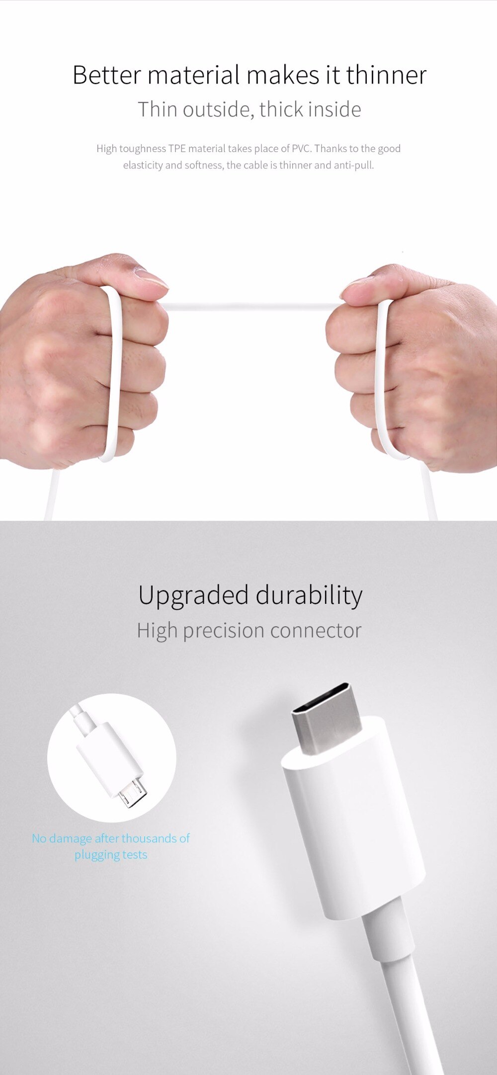 Fast Charging 2.0 Micro USB Charging Cable